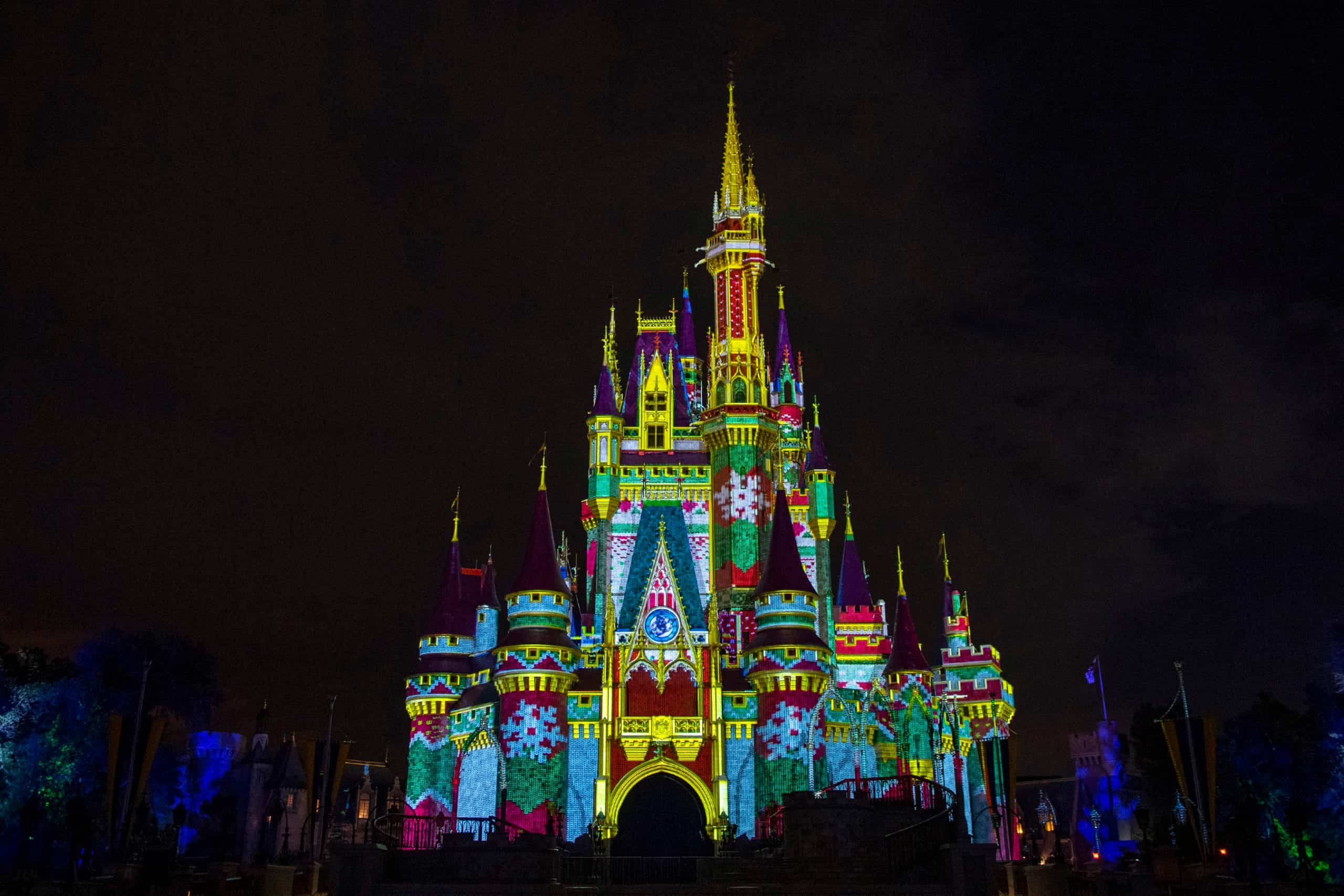 Disney World Castle 2021 Christmas