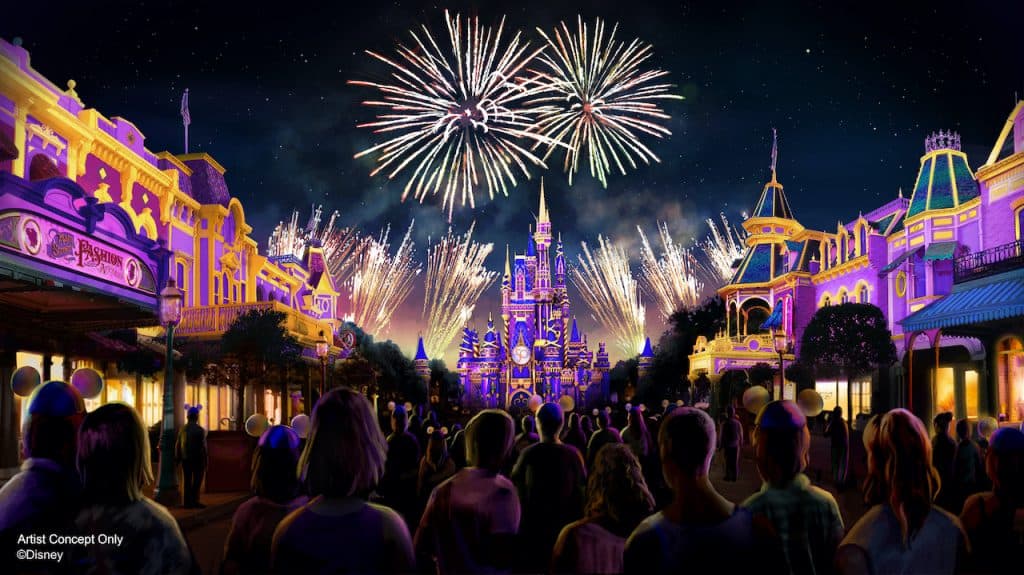 fireworks at magic kingdom