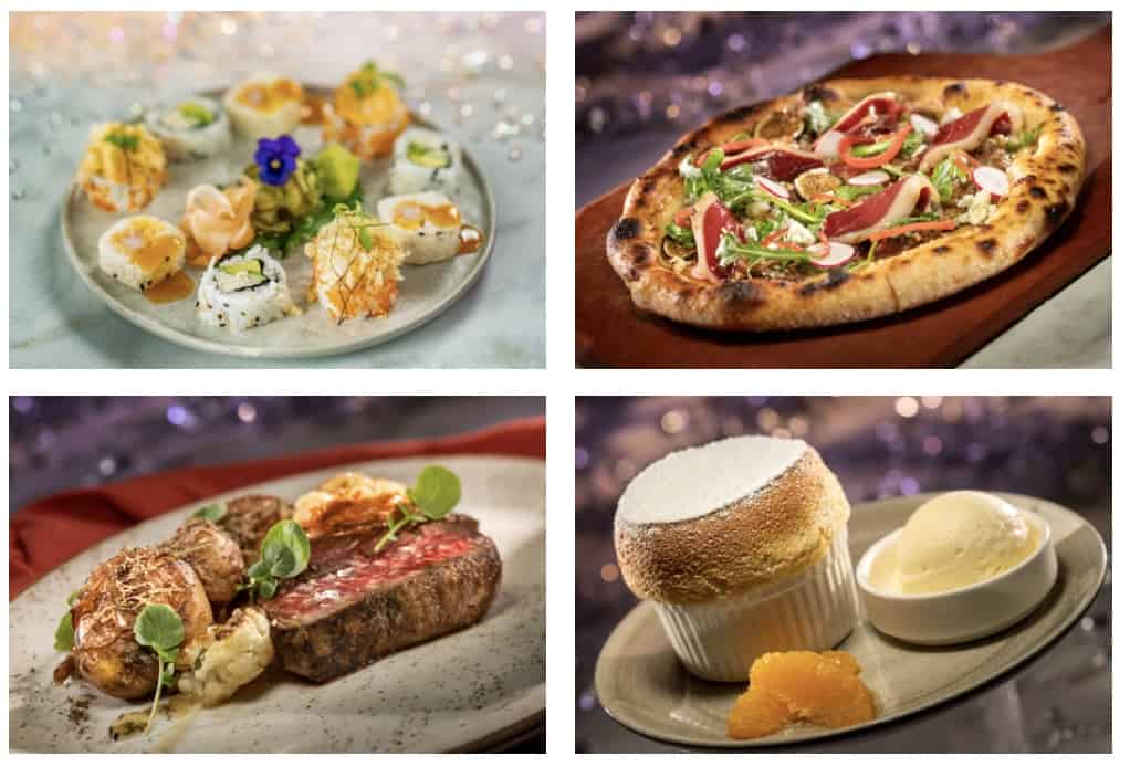 California Grill 50th anniversary menu dishes