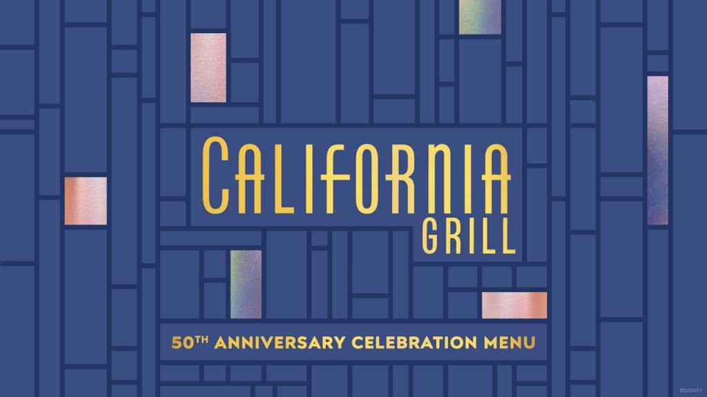 California Grill 50th Anniversary Special Menu