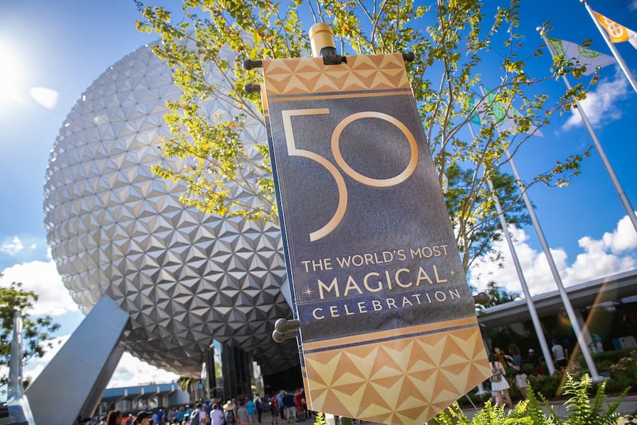 EPCOT during 50th Anniversary Celebration of Walt Disney World Resort