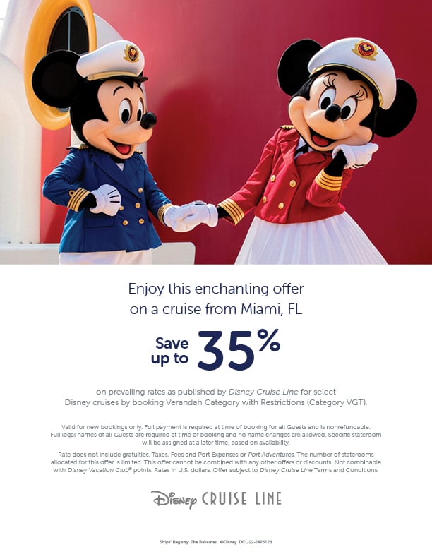 Disney Cruise Miami Discount Pixie Vacations