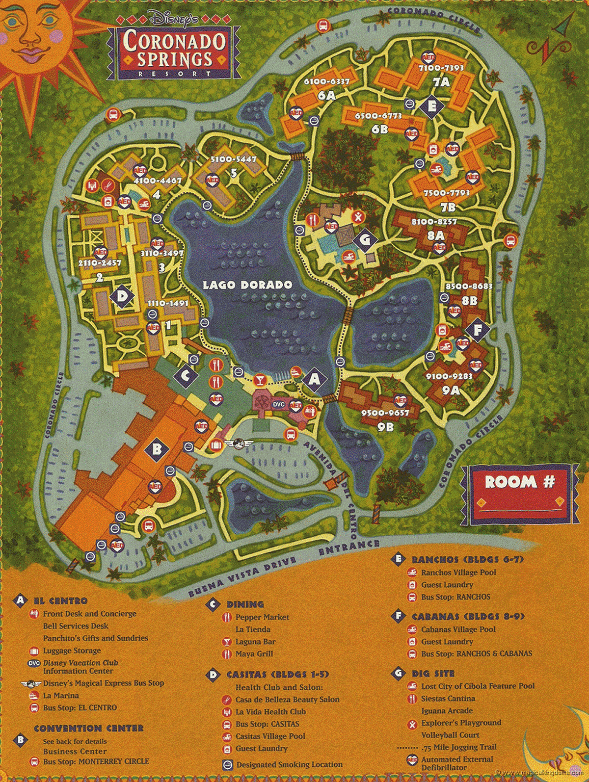 Coronado Springs Map