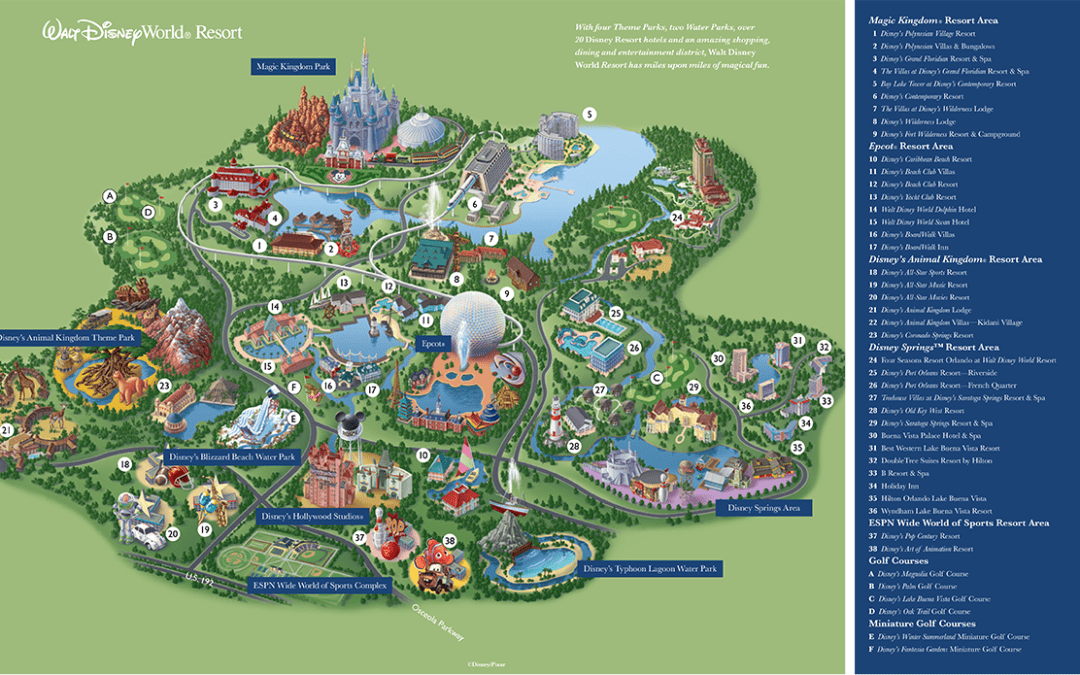 Disney Maps And Maps Of Disney Theme Parks Resort Maps – NBKomputer