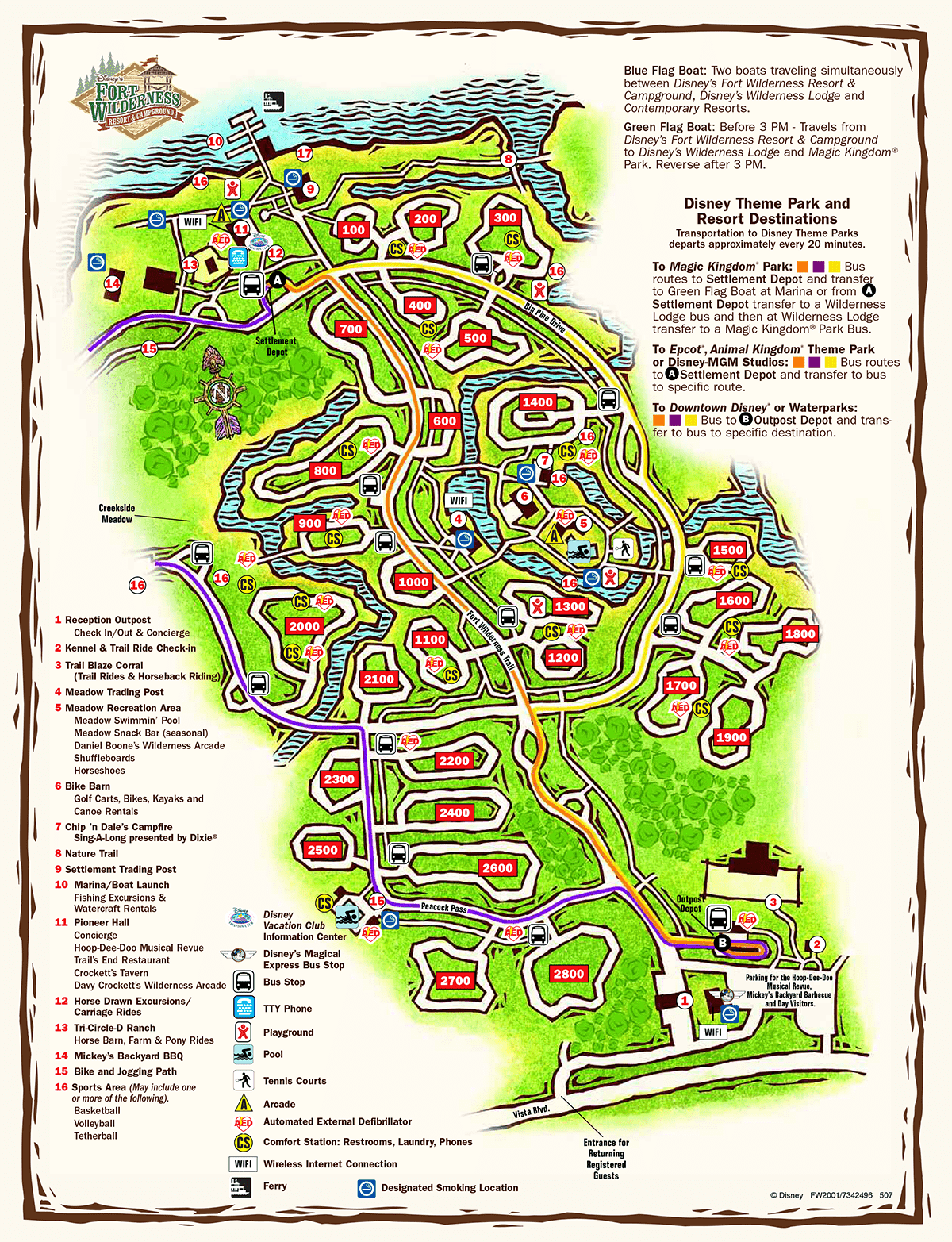 Ft Wilderness Map