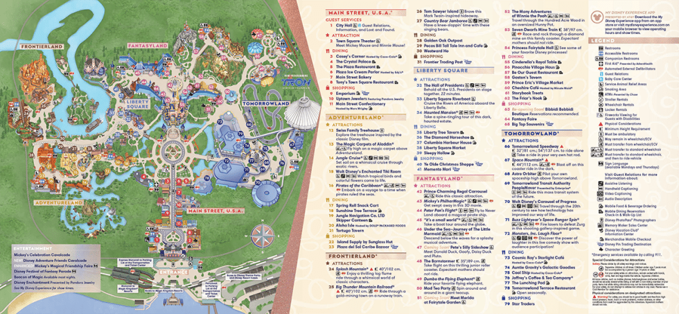 Disney World Maps - with Magic Kingdom map