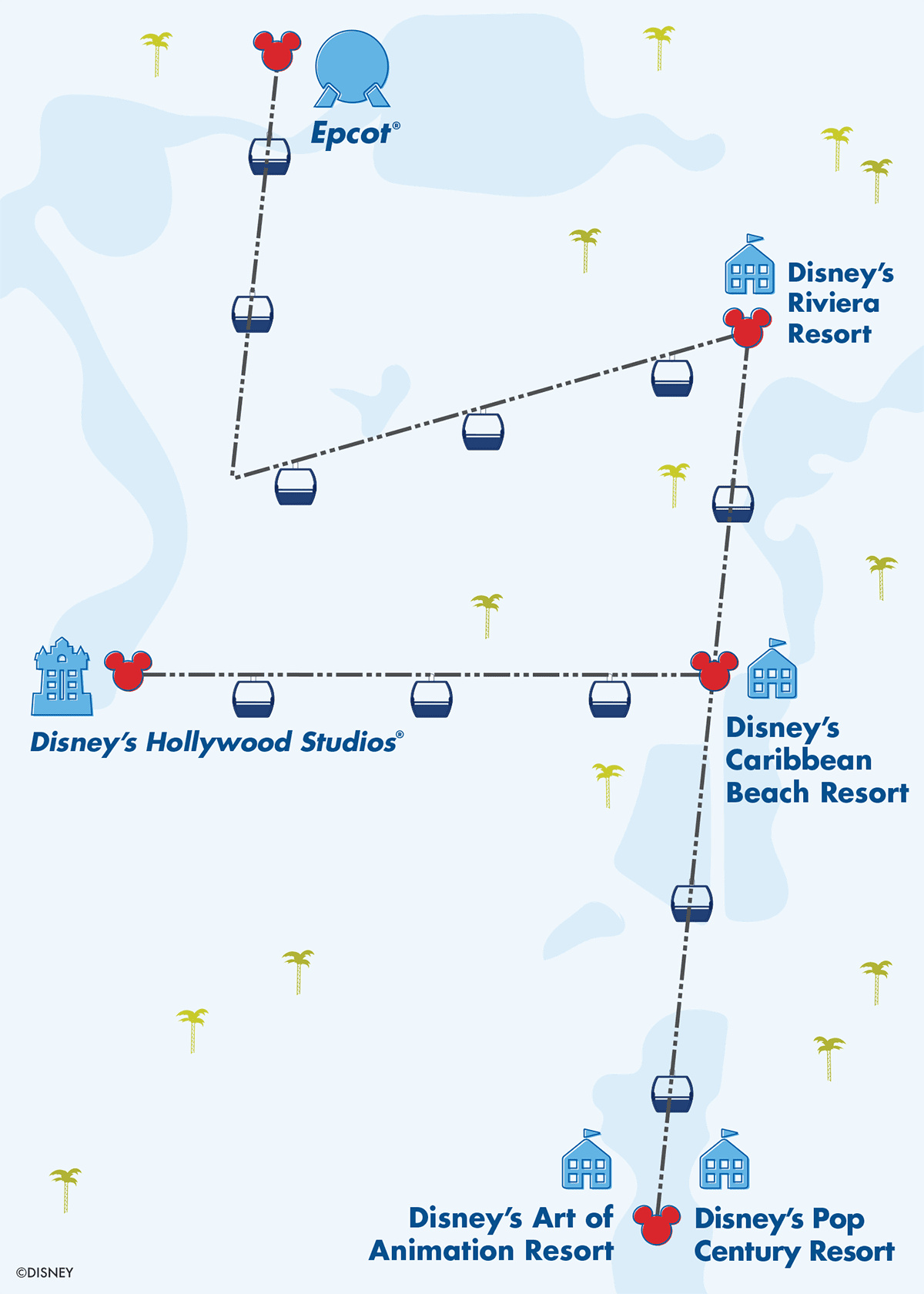Disney World Skyliner Map
