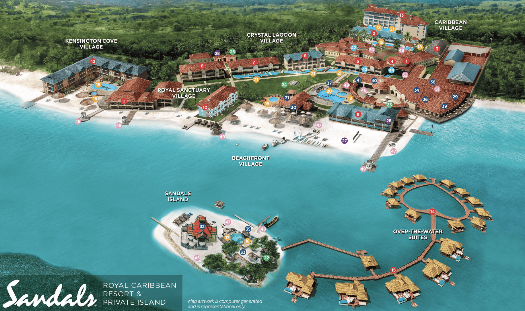 SANDALS® Resort Locations In The Caribbean [With Map]