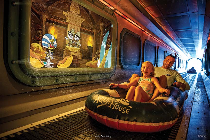 Disney Cruise Water Coaster on Disney Treasure
