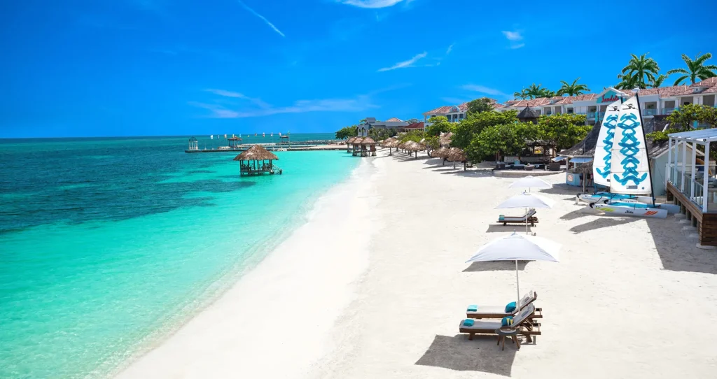 Sandals Montego Bay Beach great for a short sandals vacation stay
