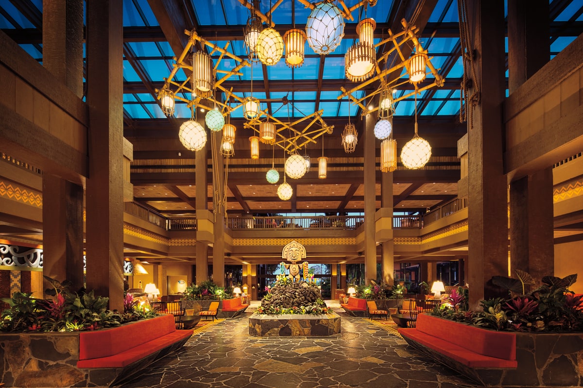 Lobby at Disney Polynesian Village Resort
