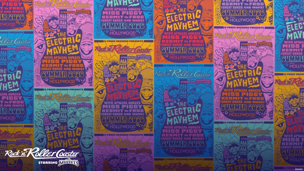 Photo of several Rock N Roller Coaster Muppets Posters