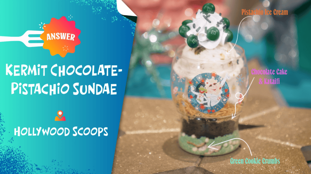Kermit Chocolate-Pistachio Sundae