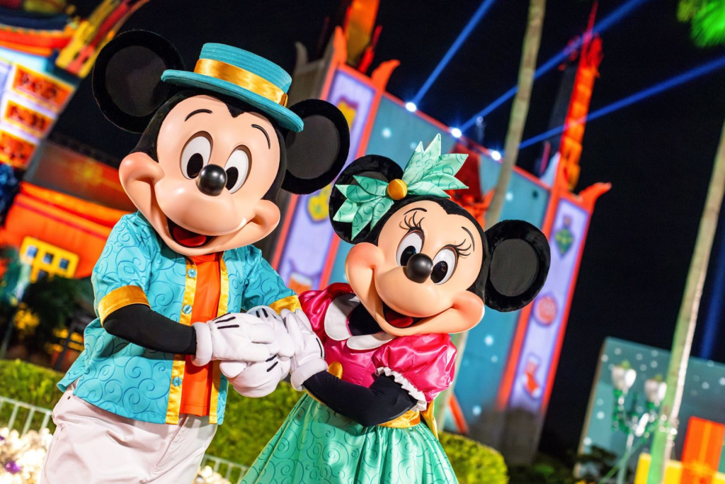 Mickey and Minnie at Disney Jollywood Nights