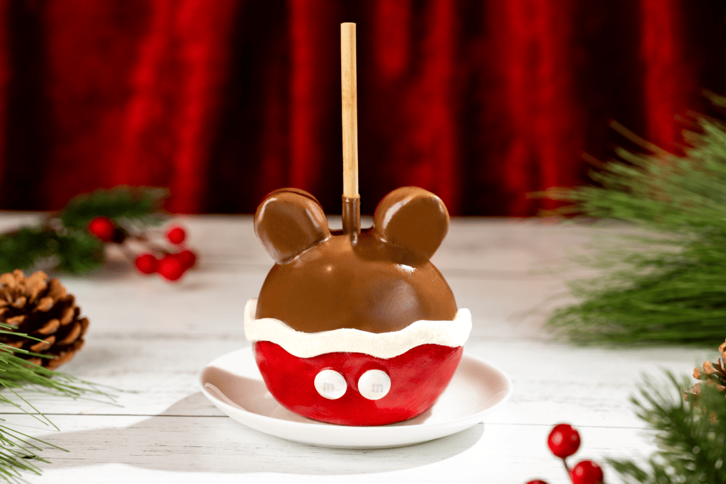 Santa Mickey's Caramel Apple